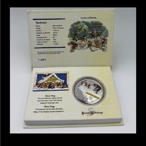 Disney Highly Collectible Season's Greetings Holiday Collector Coin Set, New